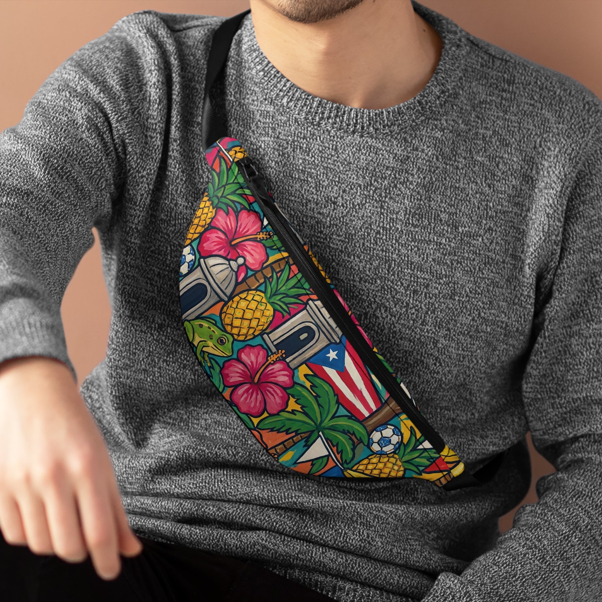 Fanny Pack AOP · Coquí & Flamboyán · PR