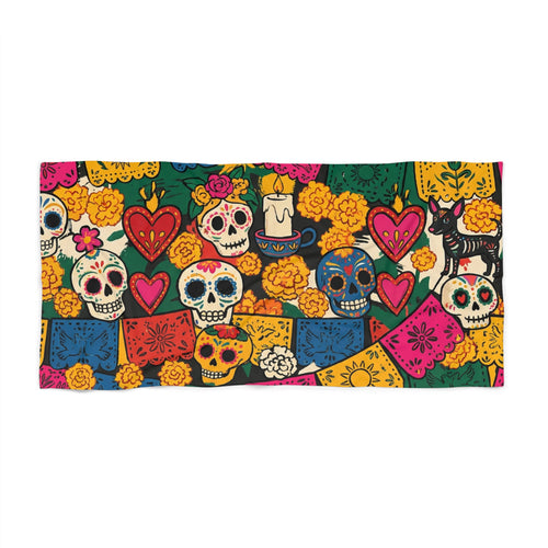 Beach Towel · Día de Muertos