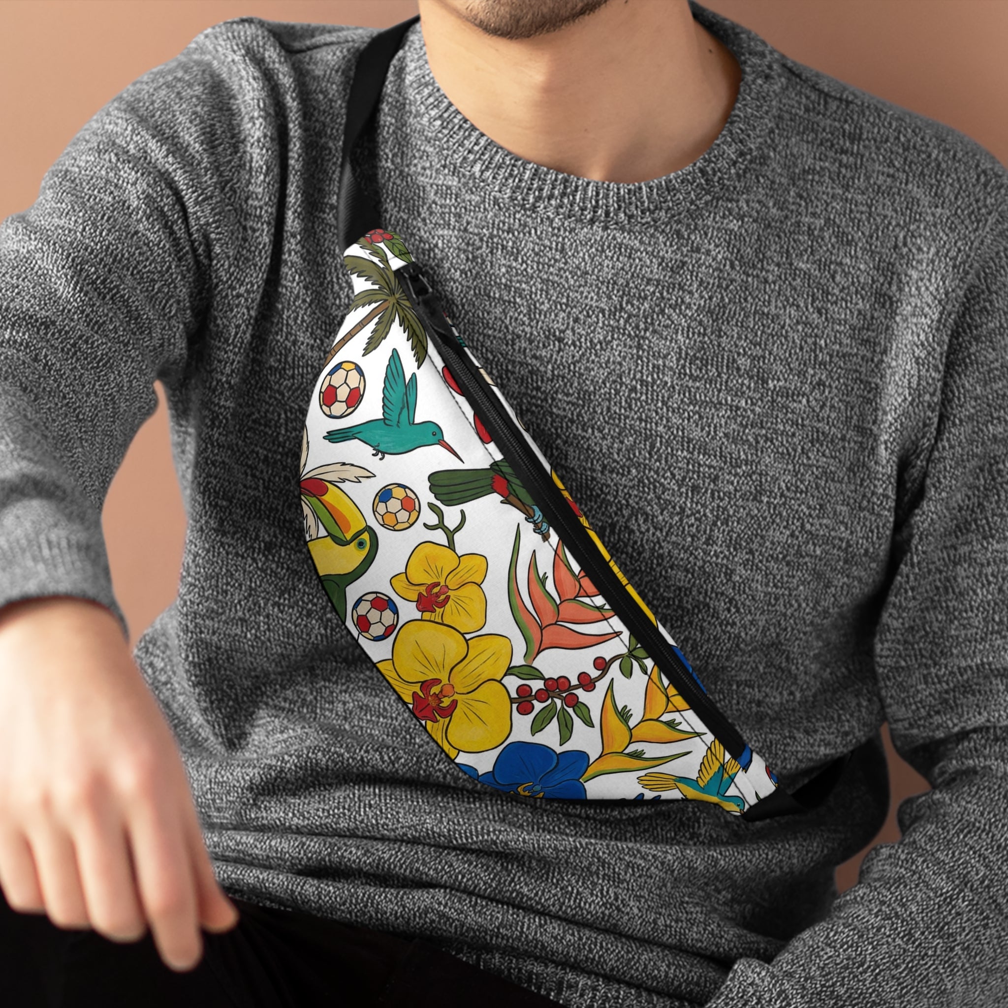 Fanny Pack AOP · Flora & Fauna · Colombia