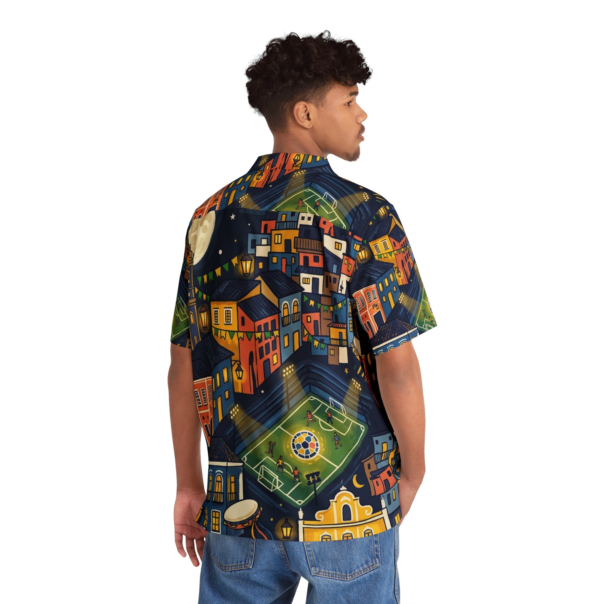 Camisa Resort AOP · Noche Bahía