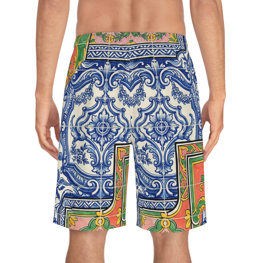 Board Shorts AOP · Azulejo Português · Brasil