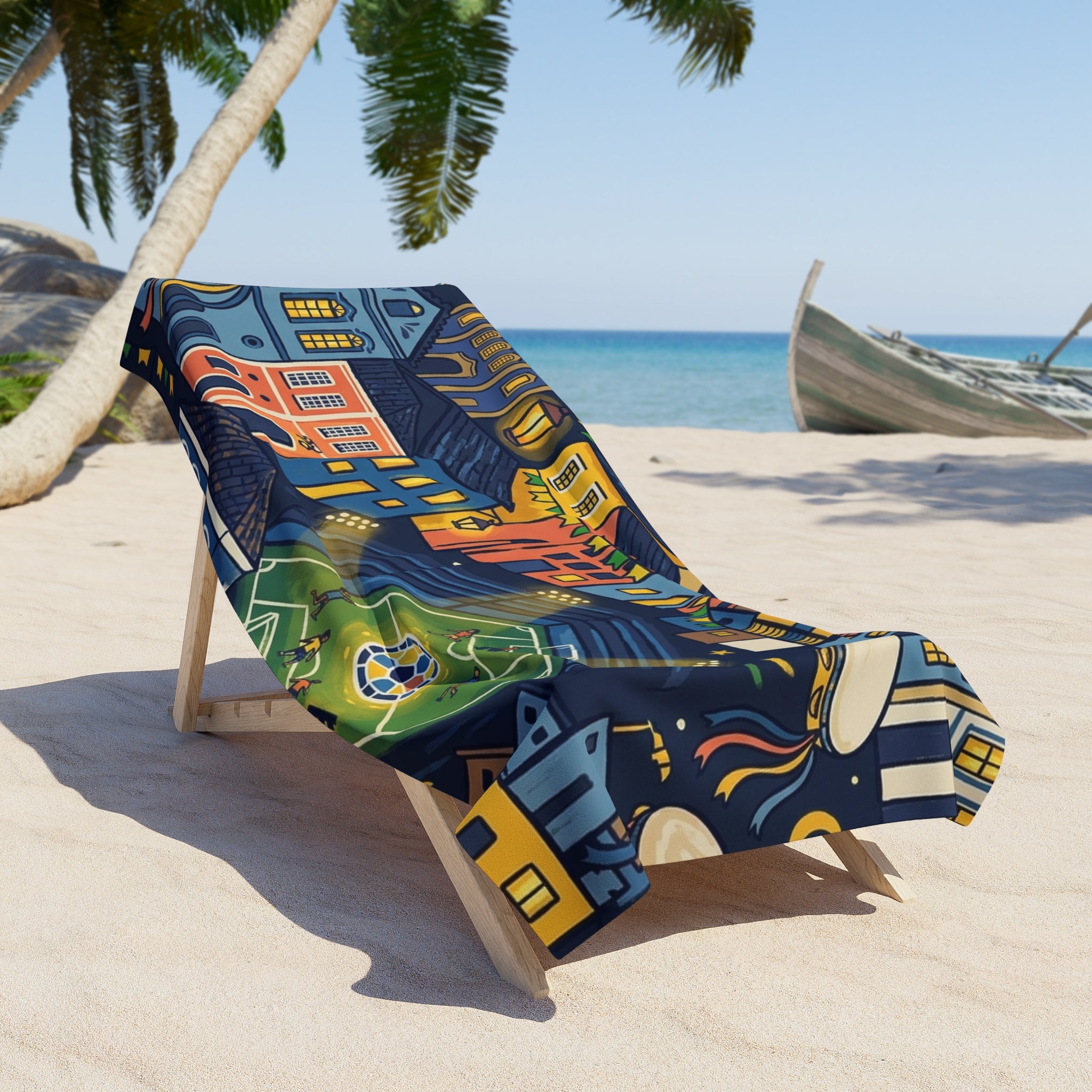 Beach Towel · Noche Bahía · Brasil