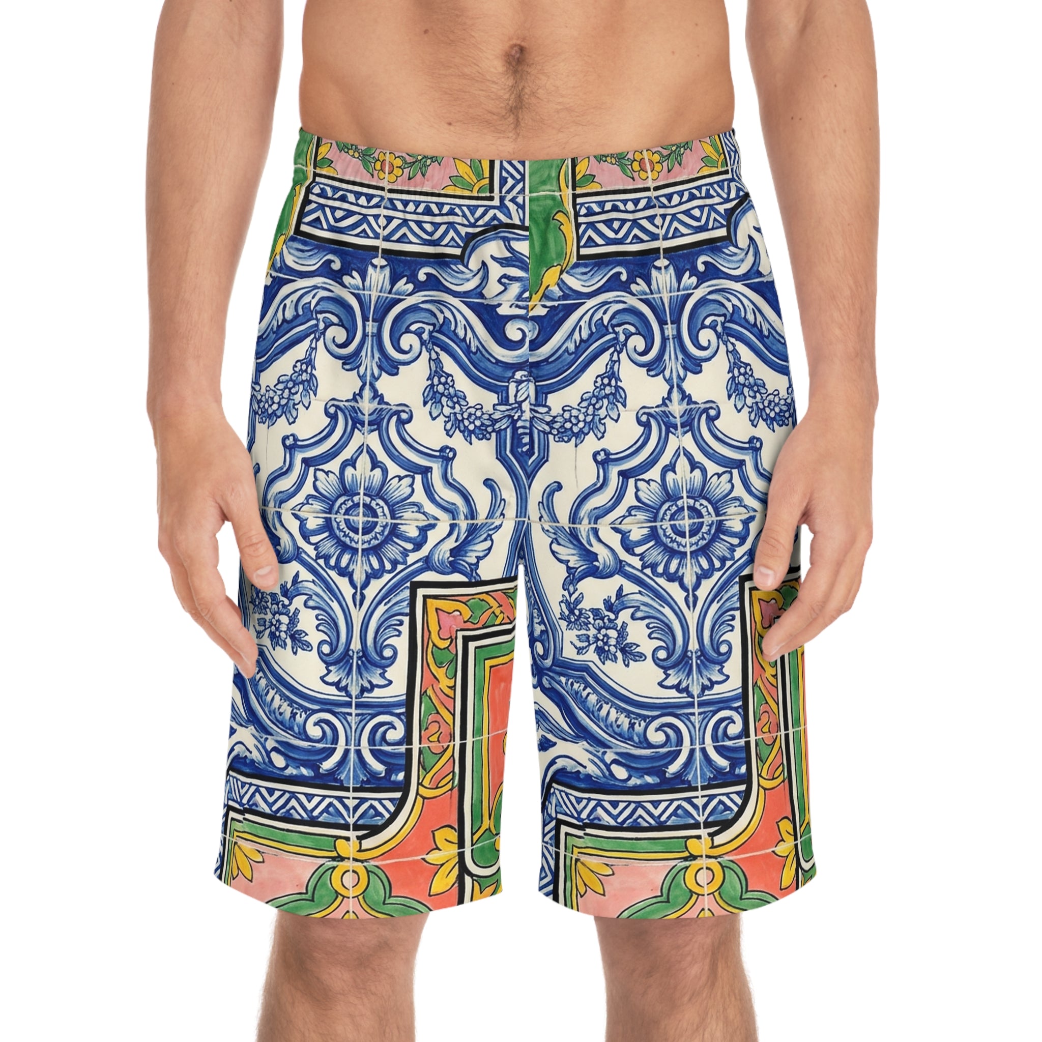 Board Shorts AOP · Azulejo Português · Brasil