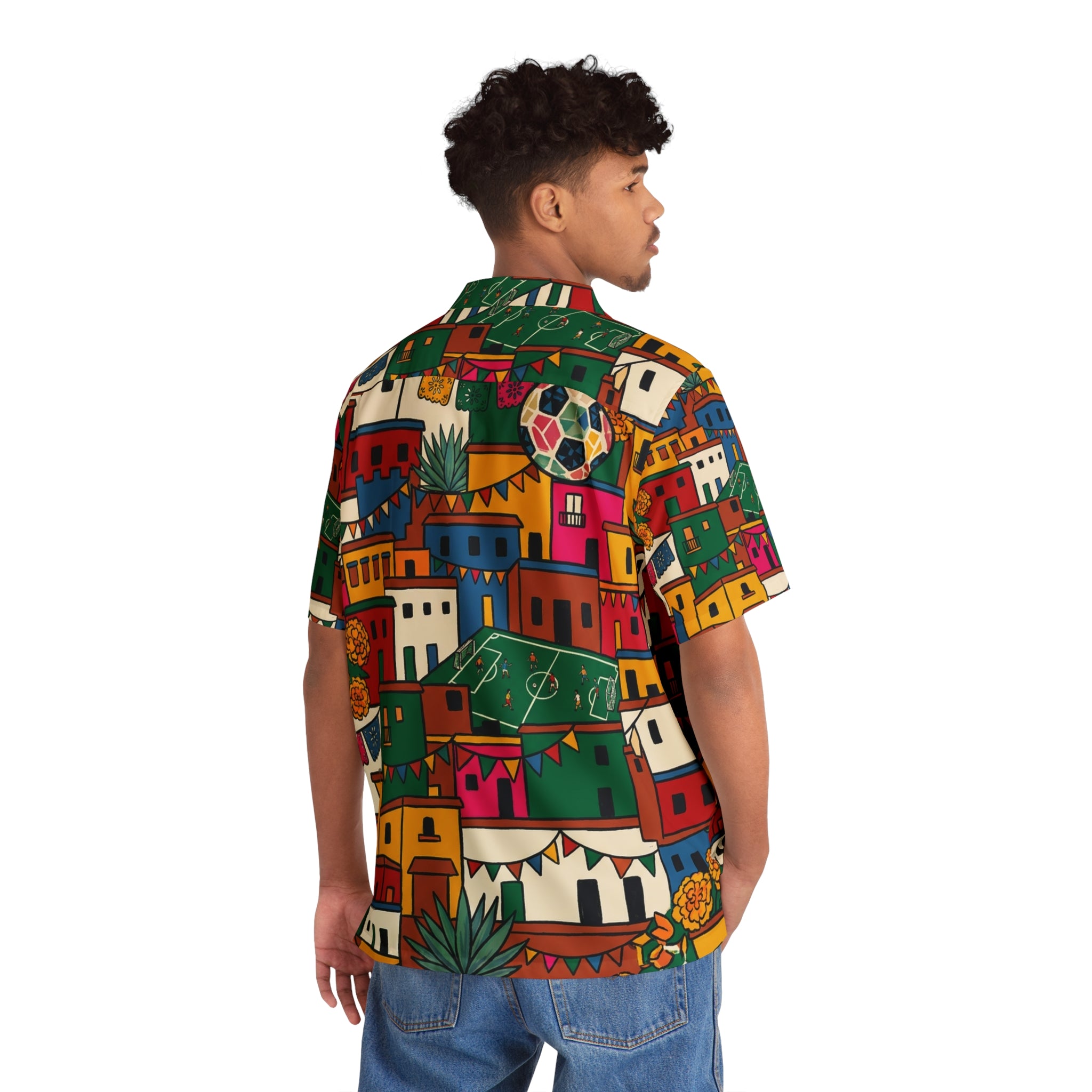 Camisa Resort AOP · Cancha Folk · México