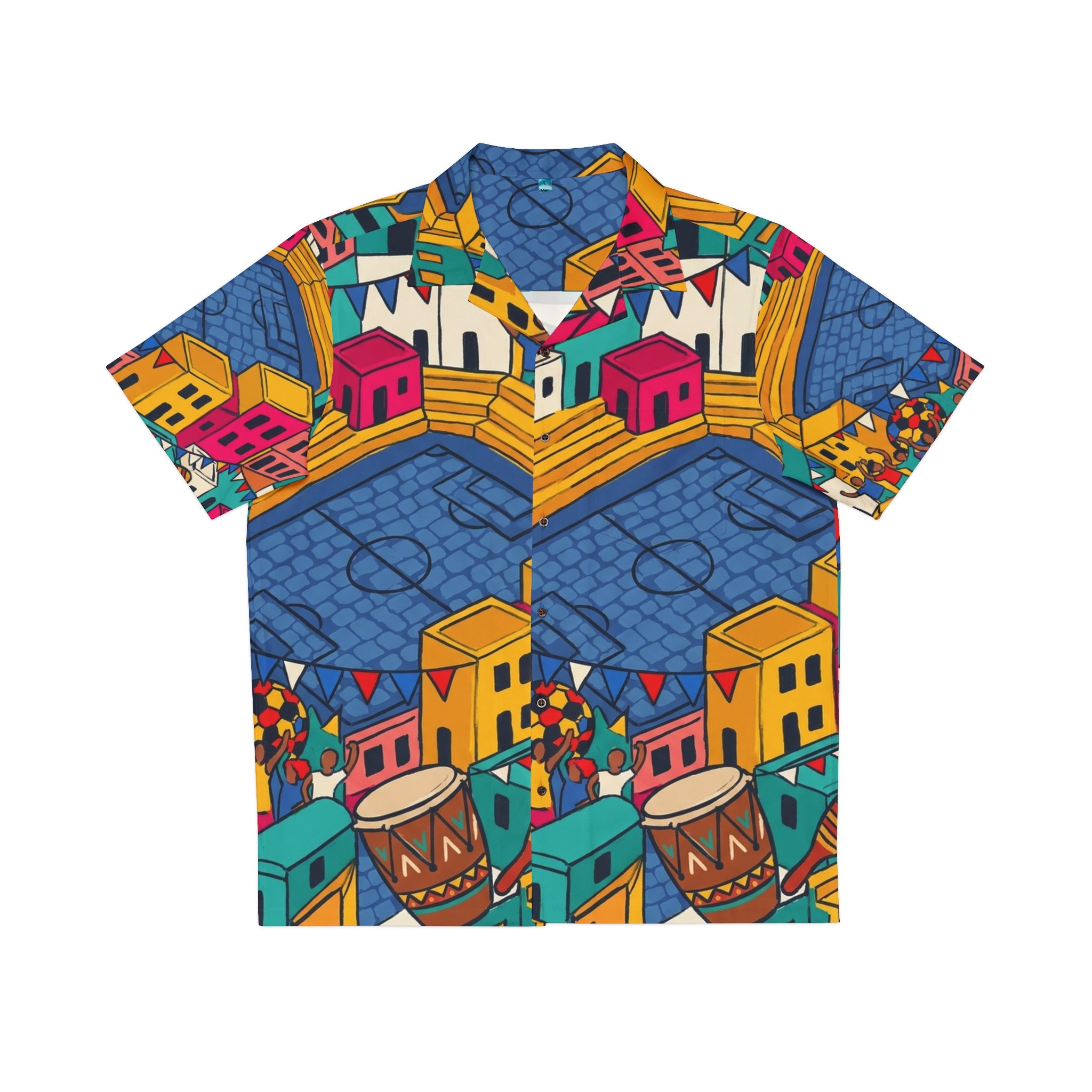 Camisa Resort AOP · Cancha Folk · Puerto Rico