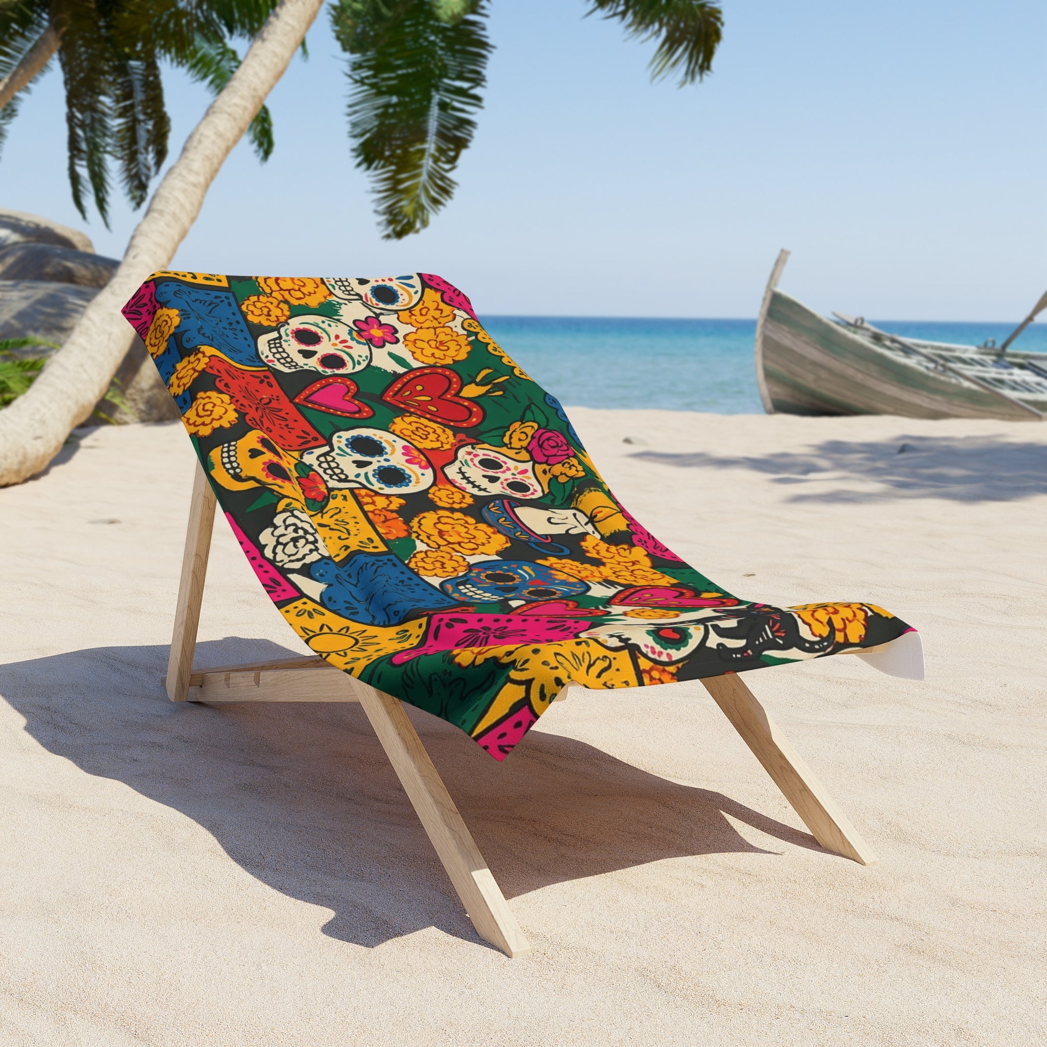 Beach Towel · Día de Muertos