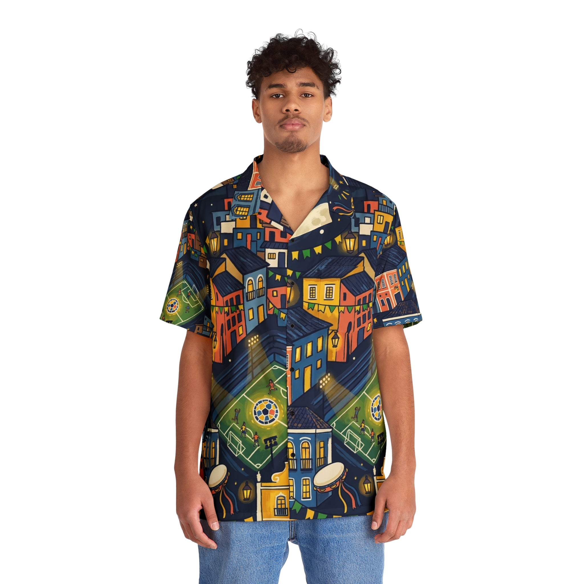 Camisa Resort AOP · Noche Bahía
