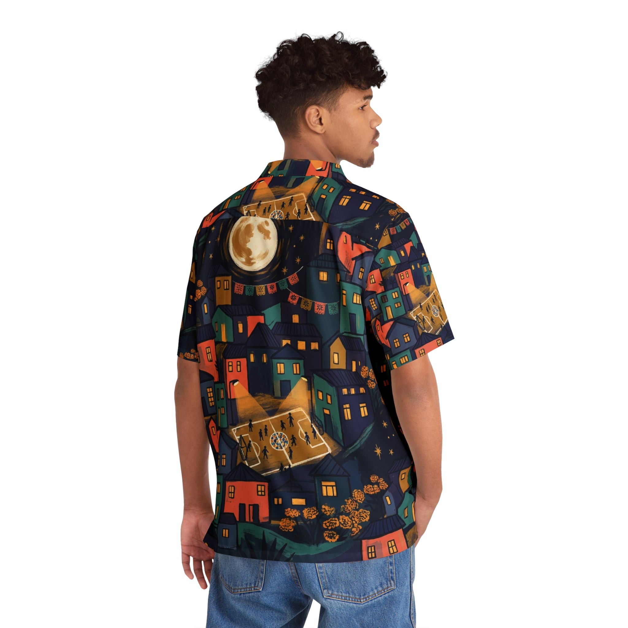 Camisa Resort AOP · Noche Folk · México