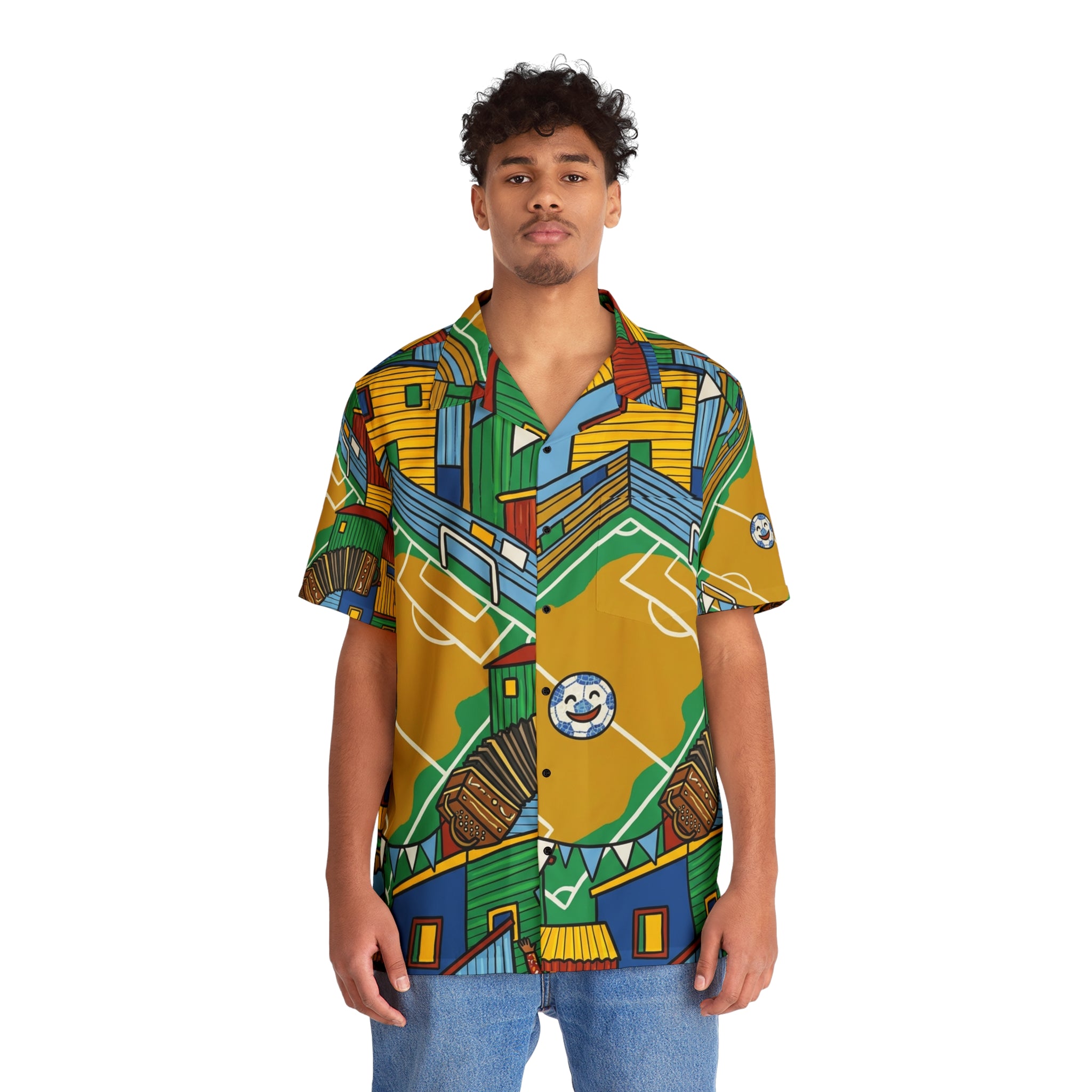 Camisa Resort AOP · Cancha Folk · Argentina