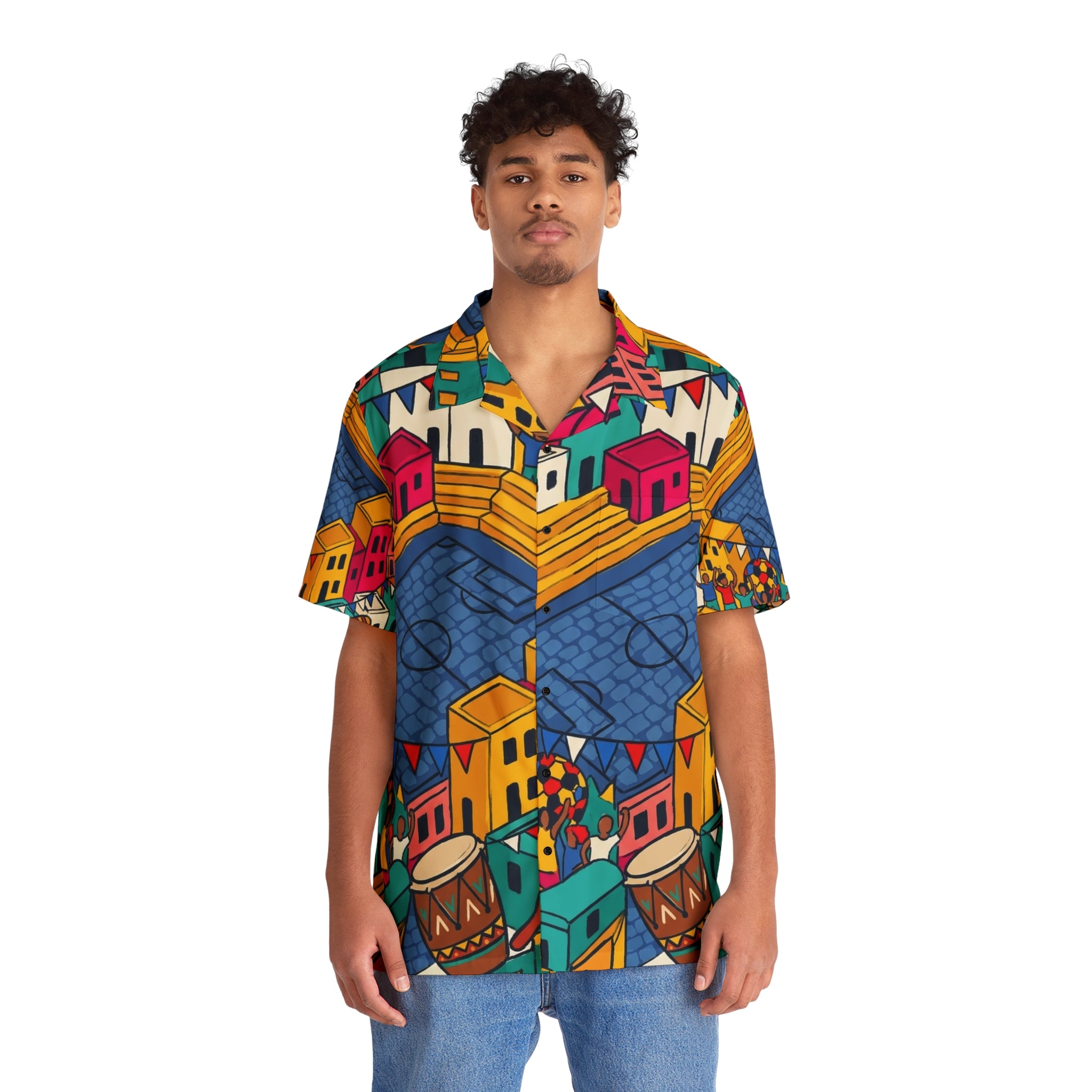 Camisa Resort AOP · Cancha Folk · Puerto Rico